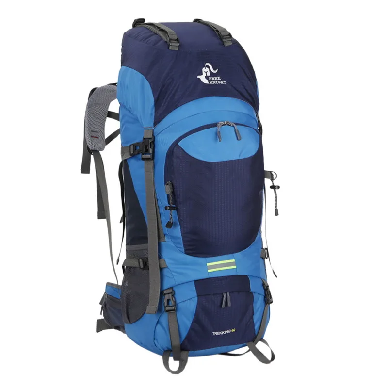 

NIBESSER Mountaineering Backpack Water Repellent Nylon Backbag Unisex Travel Daypacks Shoe Organizer Large Capacity Backpack 60L