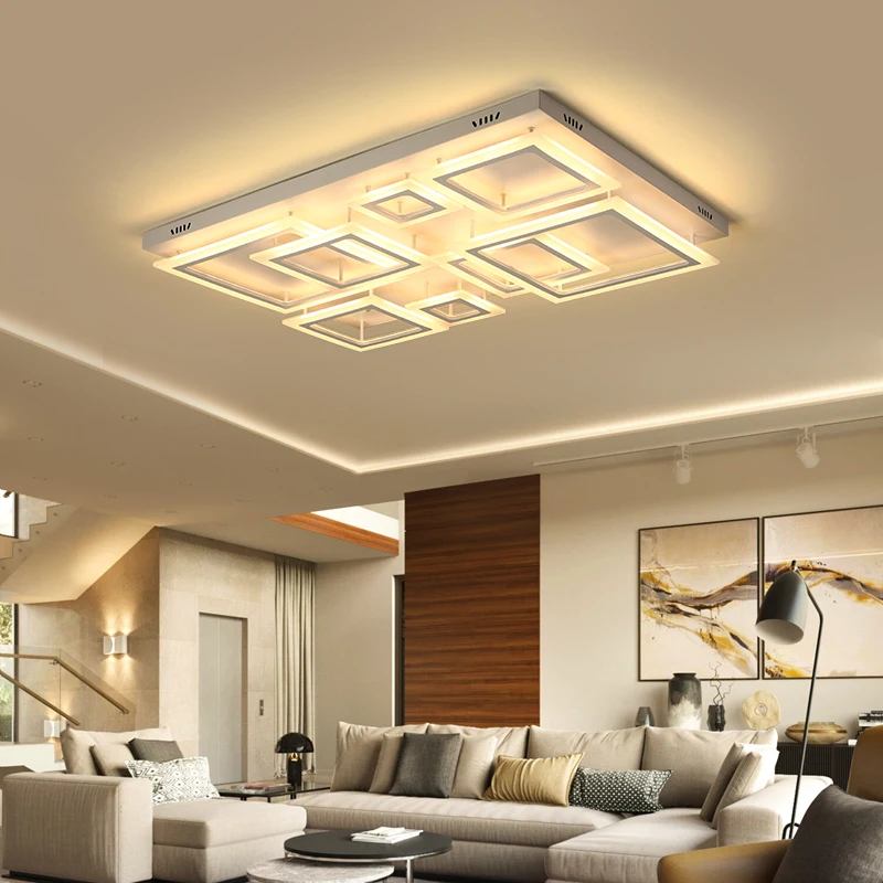 

Super-thin Square Rectangle Ceiling chandelier lights indoor lighting led luminaria abajur modern led ceiling chandelier lamp