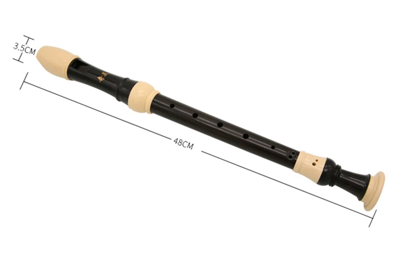 QIMEI Alto Recorder Flutes F Key 8 Holes Baroque Clarinet Musical Instrument Professional Chinese Vertical Flutes
