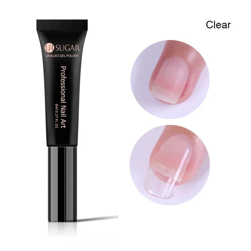 Ur Sugar Fibernails для наращивания ногтей, акриловые наконечники, стекловолоконная форма для ногтей, быстрое расширение, маникюрный салонный инструмент, УФ-гель - Цвет: UR-01