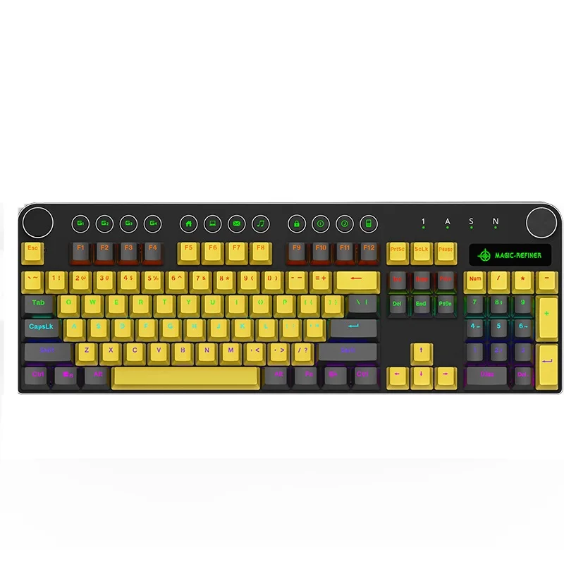 MAGIC REFINER MK13 104 USB Проводная клавиатура с подсветкой для настольного компьютера