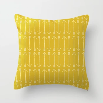 

ginger yellow arrows cushion cover soft pillowcase decorative lumbar pillow covers sofa household