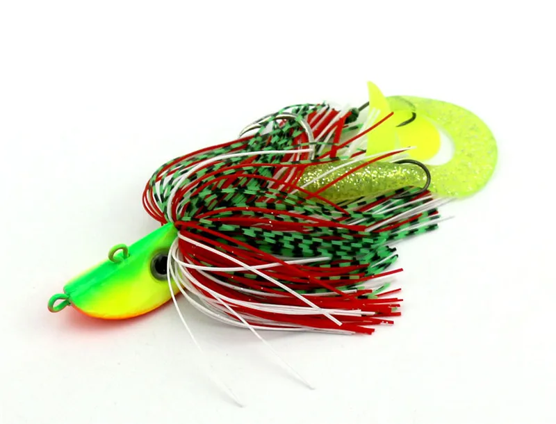 Cabeça de Chumbo Iscas de Pesca Lote Polvo Lula Gabarito Spinnerbait Pique Buzzbait Peche Baits Mar Pesca Tackles 4 pc - 60g 5 Esporte e Lazer