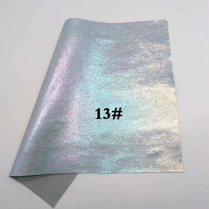 13 Glitterwishcome 21X29 см А4 Размер синтетическая кожа, переливчатая Радуга металлик искусственный из искусственной кожи Ткань Винил для бантов, GM072A - Цвет: 13