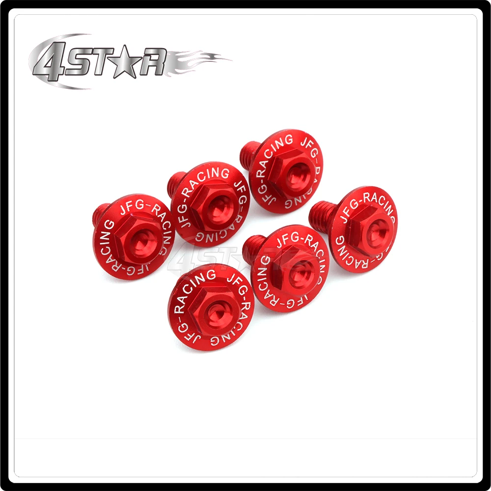 Motorbike CNC 6 PCS Mud Guards Mudguard Set Damping Fork Guard Bolt For HONDA CR85R CRF150R CRM250AR CRF250L CRF250M XR250 XR400 |