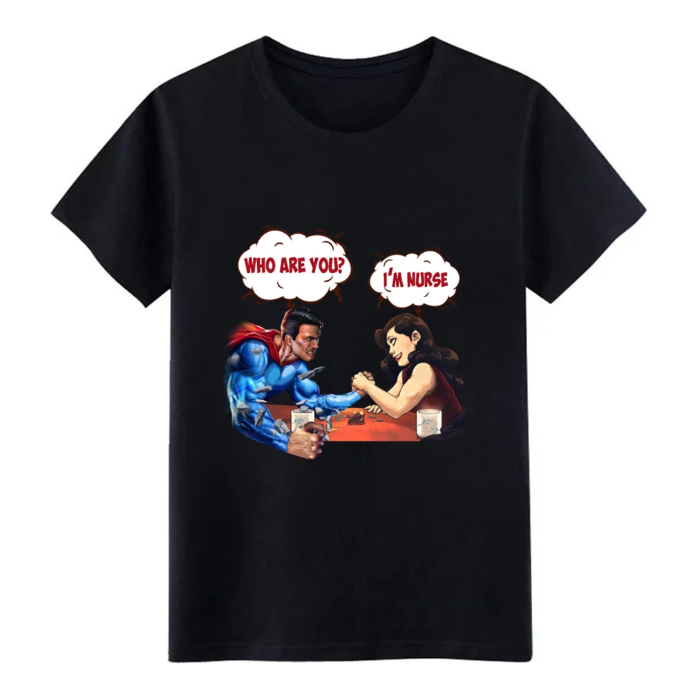 الرجال الذراع المصارعة أنا ممرضة t قميص الطباعة القطن س الرقبة الاتجاه صالح الكوميدية الصيف نمط نمط قميص