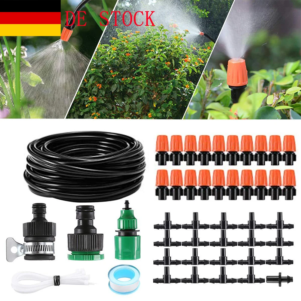 Hose sprinkler 15 meters Spray hose Lawn sprinkler irrigation hose Garden irrigation tool accessories set hose nozzle connector