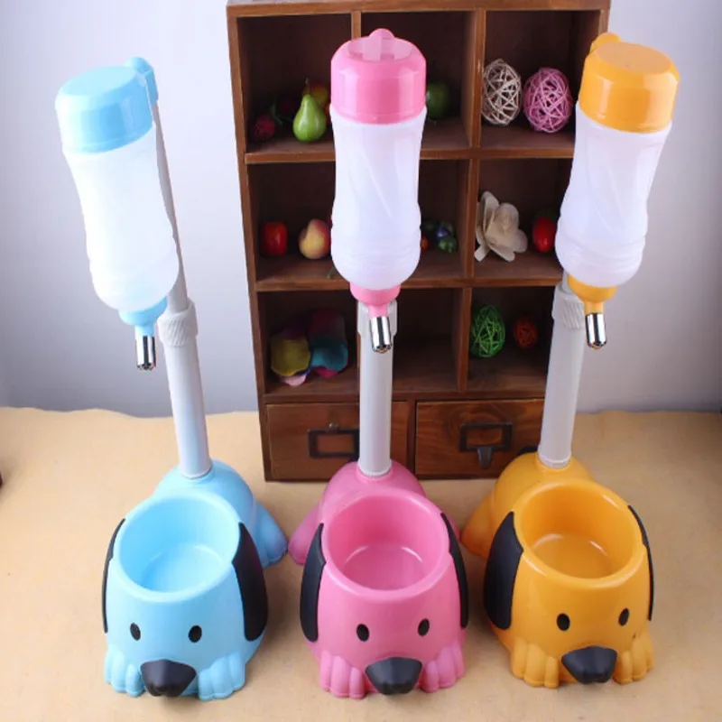 

Advanced Pet Drinking Fountains Dog Rod Type Bottle Automatic Feeders Dogs Water Bowl Color Red Yellow Blue Free Shipping