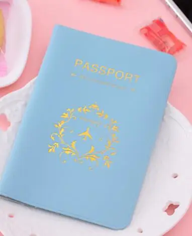 Дорожная Обложка для паспорта, чехол для карт, женский и мужской кредитный держатель для карт, для путешествий, для удостоверения личности, для документов, для мужчин, держатель для паспорта, сумка - Цвет: blue