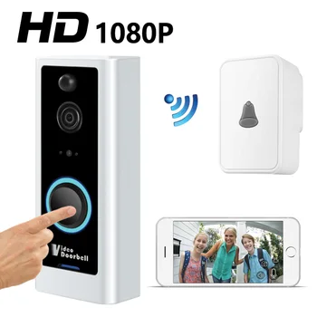 

Higestone Wireless WiFi Smart Video IP Camera Two Way Audio APP Control iOS Android Battery Cloud Storage Alexa Ring Door bell