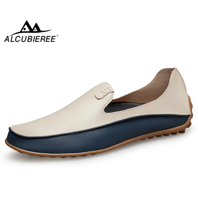 

ALCUBIEREE Fashion Driving Shoes For Men Summer Breathable Loafers Walking Casual Moccasins Shoes Men Slip-on Flats Boats Shoes