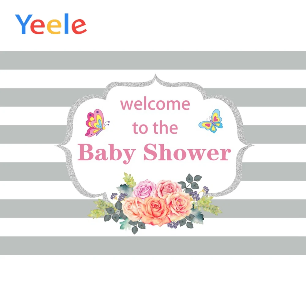 

Yeele Pattern Baby Shower Party Celebration Newborn Portrait Scene Photography Background Photographic Backdrop For Photo Studio