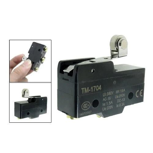 TM-1704 Короткие Петля Roller Lever Мгновенный Micro Концевой выключатель
