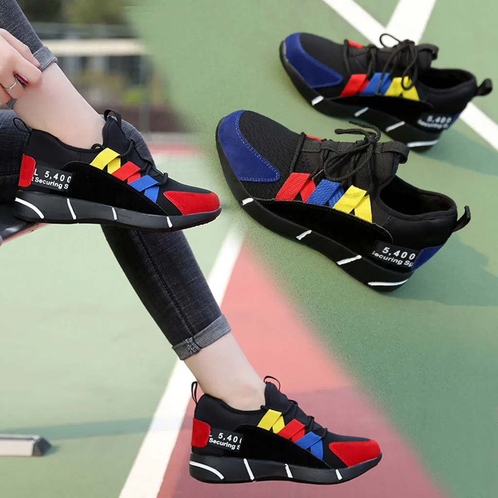 Zapatos De Mujer кроссовки женские модные повседневные кроссовки на шнуровке дышащие кроссовки спортивные кроссовки Spor Ayakkabı