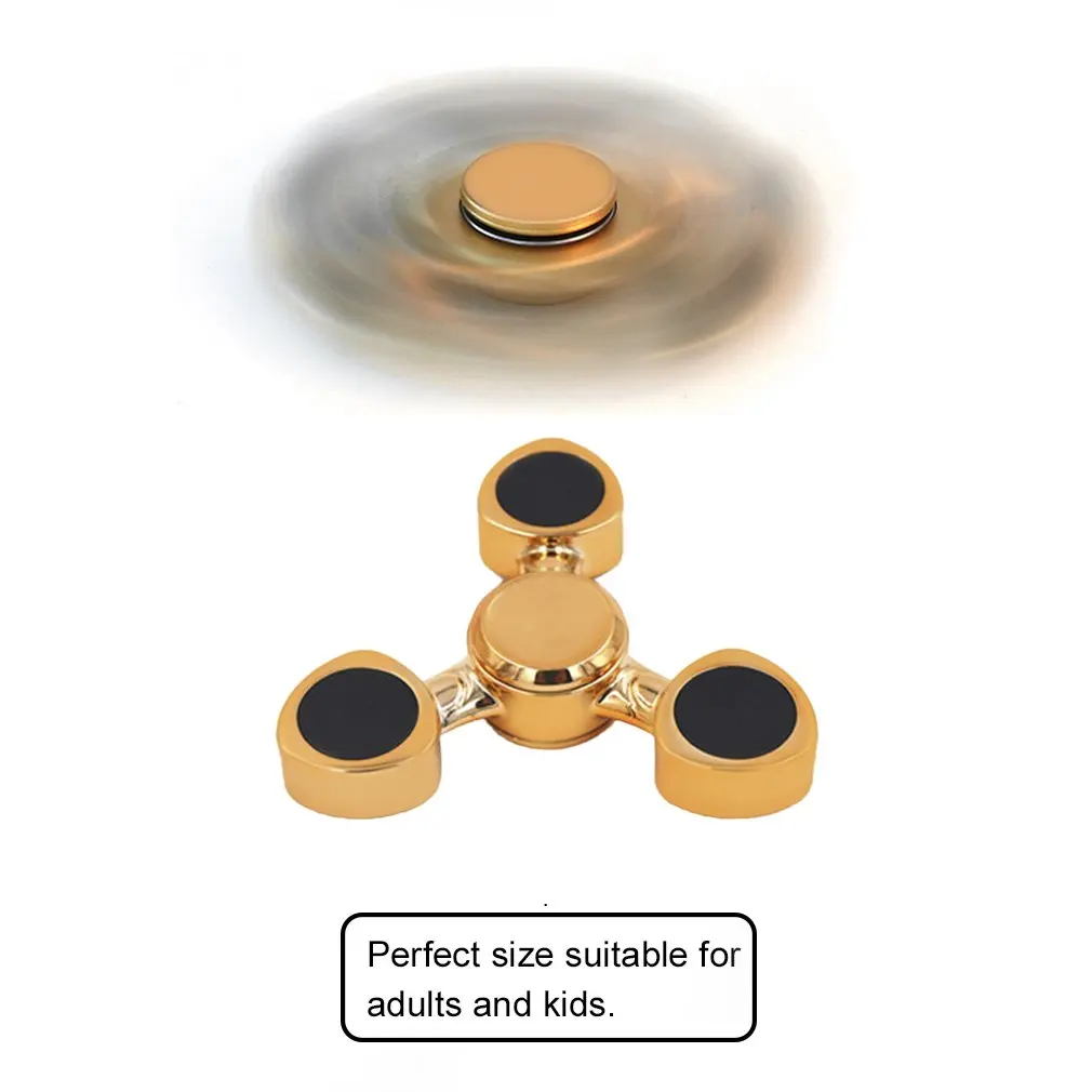 

New Electroplating Hand Spinner Finger Spin Toy Plastic Tip For Stress Out Autism Relief Rotation Interest Pressure Reducing