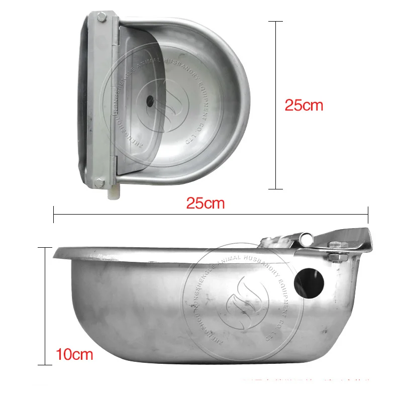 Автоматическая поплавковая миска для питьевой воды из нержавеющей стали, поилка для скота, оборудование для животноводства