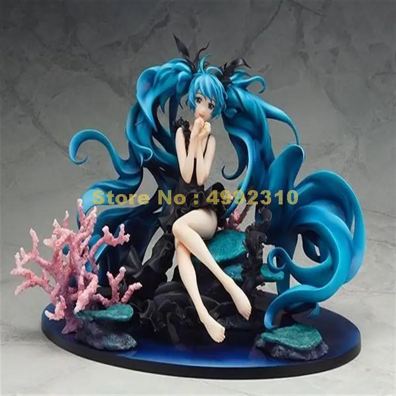anime vocaloid hatsune miku deep sea pvc action figure model collection 16cm Toy