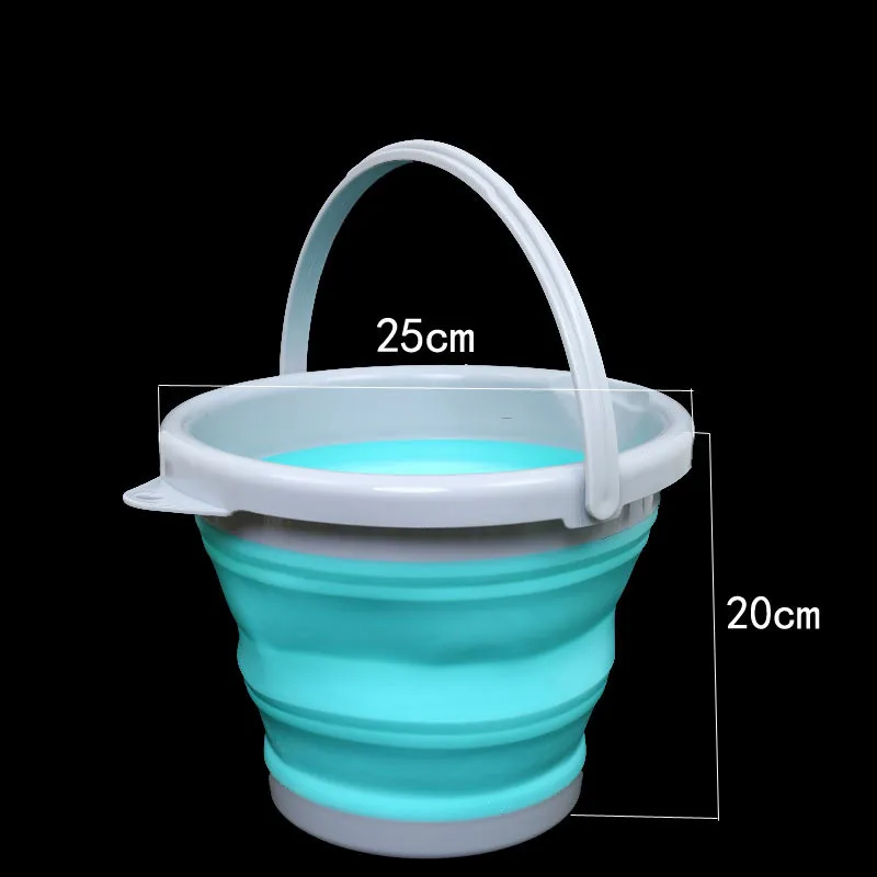 Выдвижное складное ведро для кемпинга, переносное рыболовное ведро, ведра для мытья автомобиля