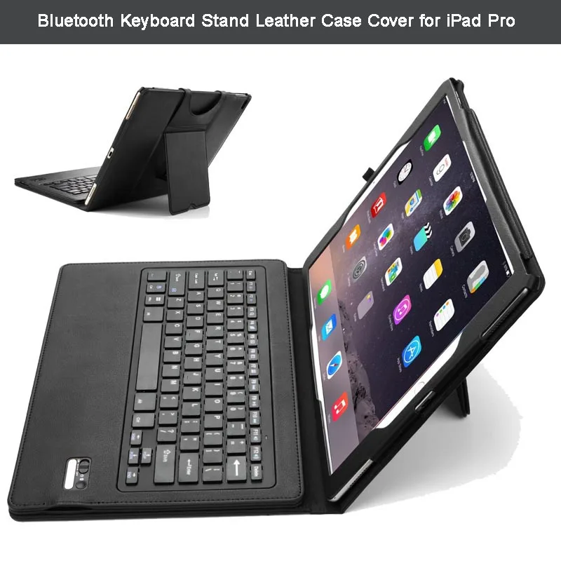

Ultra-Thin High Quality DETACHABLE Wireless Bluetooth Keyboard Stand Portfolio Leather Case / Cover for Apple iPad Pro 12.9 inch