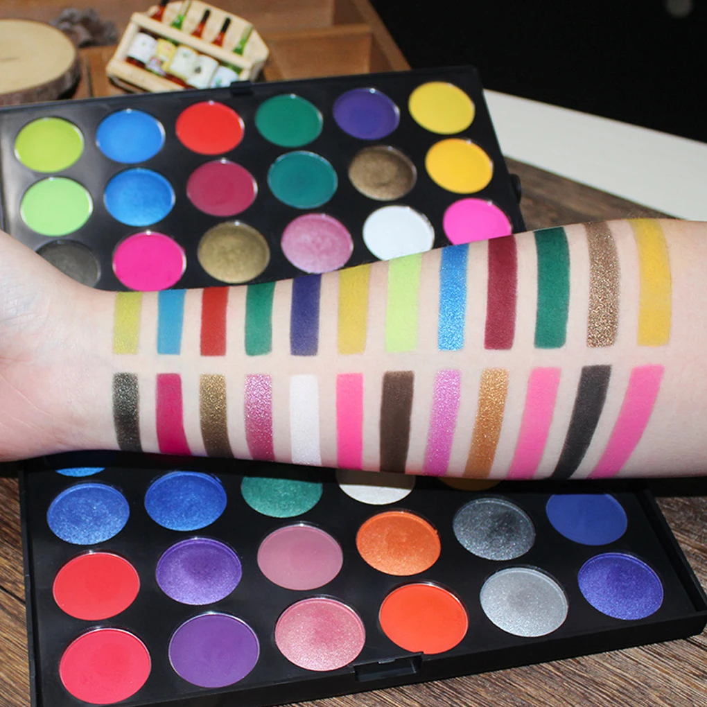 

48 Colors New Women Nails Shimmer Glitter Powder Palette Kit Eye Tint Multicolor Lasting Eye Makeup Shadow Set