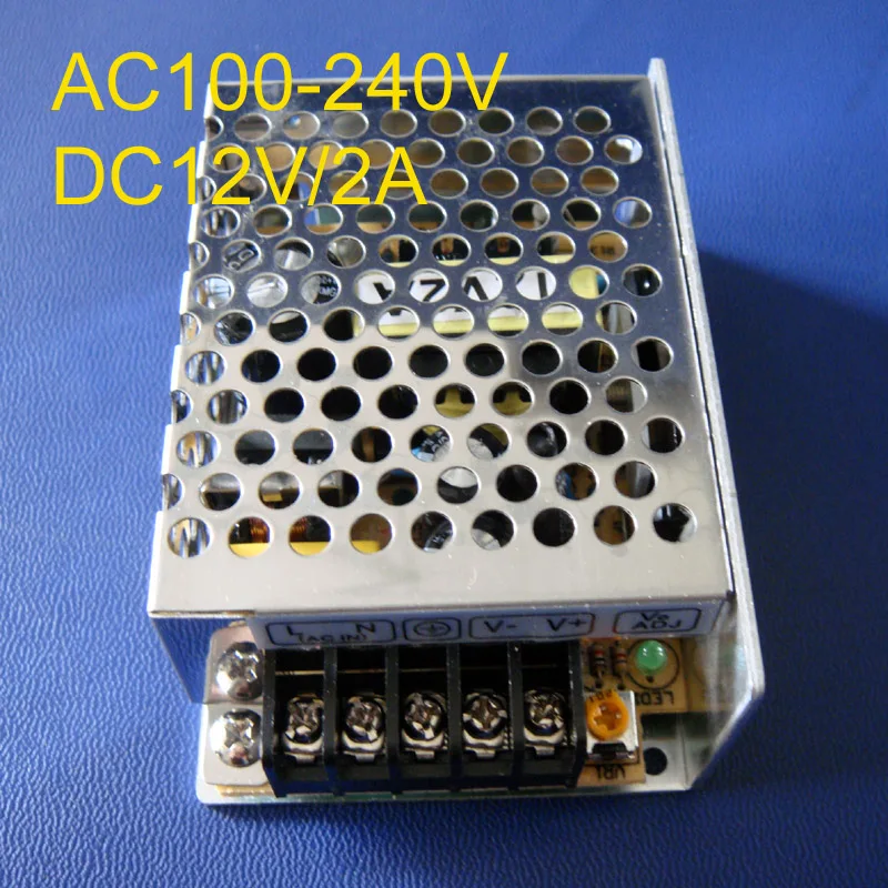 

High quality 12V-2A-25W Switching Power Supply 2A DC12V ,85-265AC input power suply 12Vdc Output CE ROSH free shipping 5pcs/lot