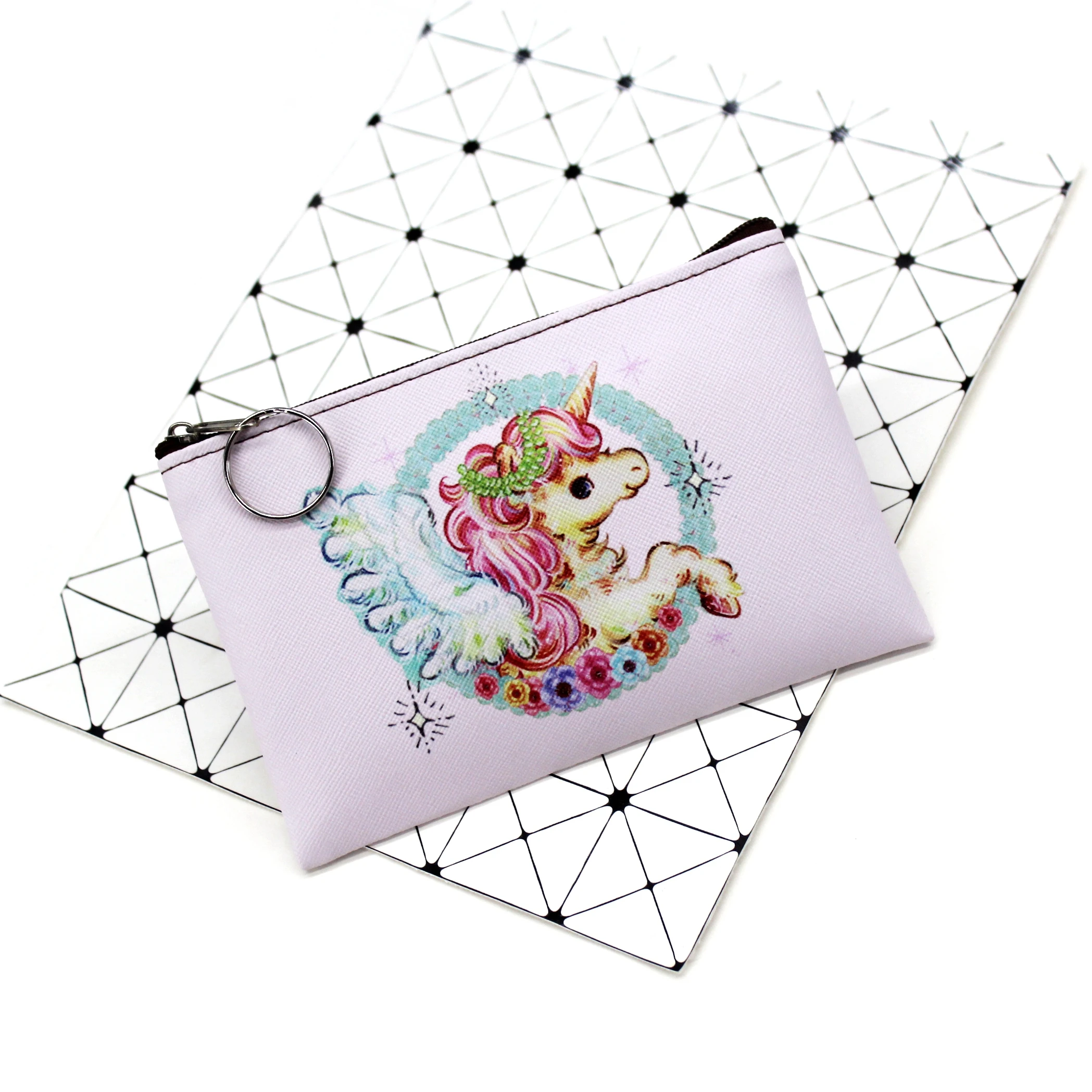 Unicorn 10 Мультяшный единорог, кошельки для монет, женские мини-кошельки, милый держатель для карт, Дамский ключ, сумки для денег для девочек, кошелек для девочек, Детский кошелек - Цвет: Unicorn 10