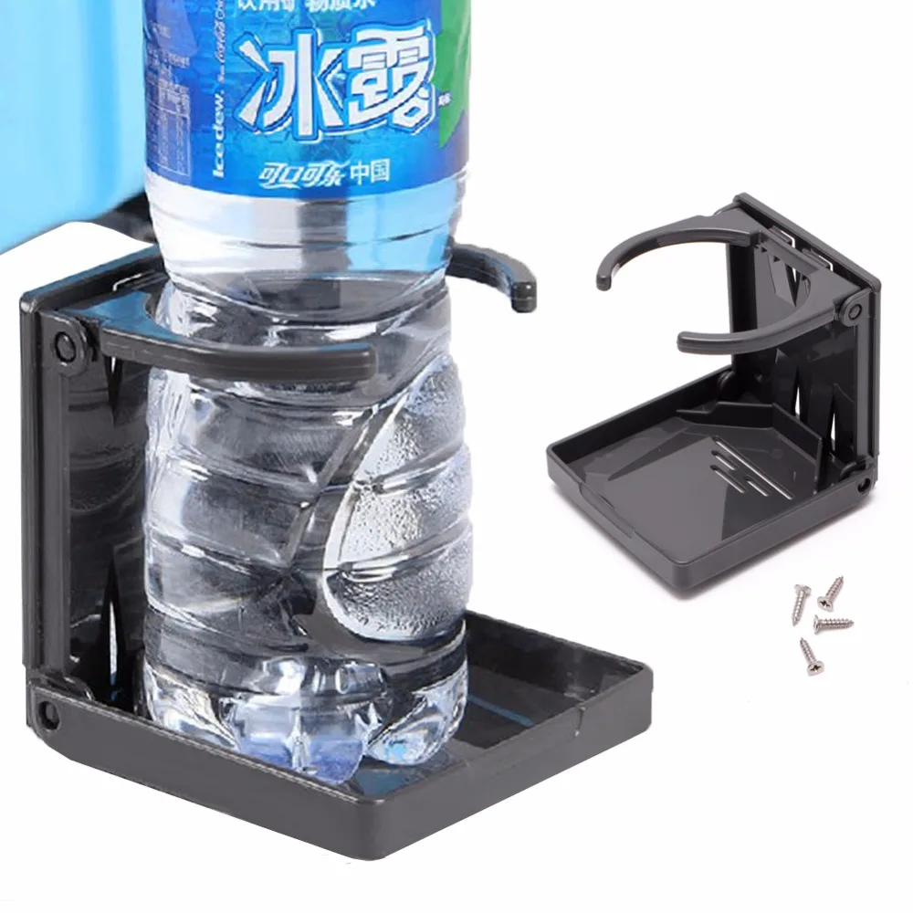 

1PC Plastic Black Boisson pliante Coupe Can Bottle Holder Support Car Mount Auto Bateau Peche Box