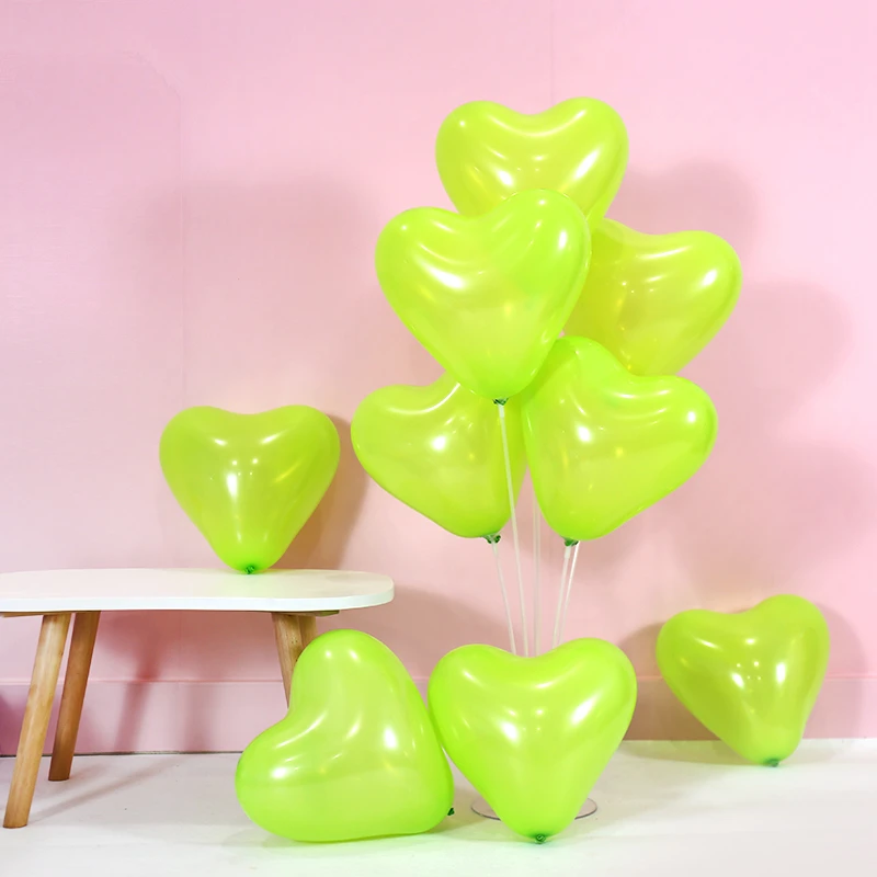 20 шт. 10 дюймов 2,2 г розового цвета в форме сердца латексные шарики для свадебного украшения поставки Воздушные шары Дети шарик для дня рождения надувные игрушки