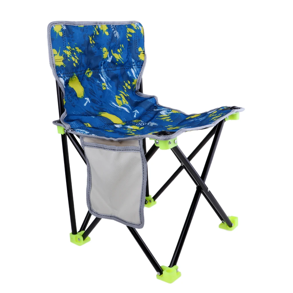 Fodable Camping Chair Outdoor Picnic Fishing Travel Portable Seat with Steel Frame Oxford for Garden Party Backyard Beach