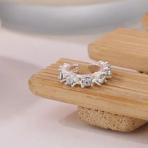 Ed 0806 горячий Блестящий Кристалл моделирование хряща клип серьги подходит для женщин использовать ювелирные аксессуары Прямая с фабрики