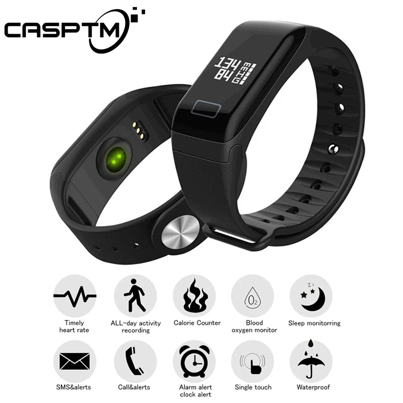F1 Smart Bracelet Band Step Count Alarm Clock Watch Fitness Tracker