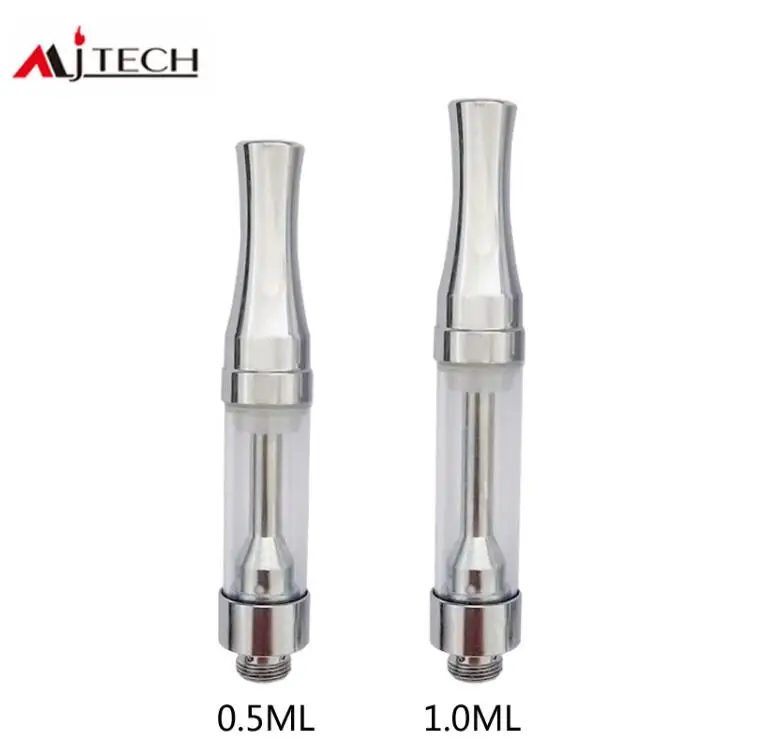 

100PCS A6 Custom Design Vaporizer Thick Oil Atomizer Ceramic Coil 0.5ml 1.0ml E-Cigarette Vaporizers 510 Thread Vape Tanks