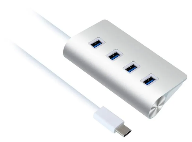 Carprie высокое Скорость 4 Порты USB 3.1 Тип-C на USB 3.0 хаб Портативный Алюминий для MacBook Перевозка груза падения