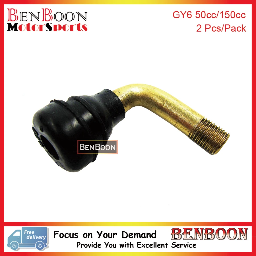 Motorcycle Tube Valve Stem for 4T Chinese Scooter ATV Go Kart Roketa