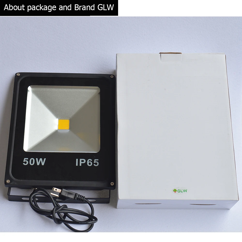 GLW Светодиодный прожектор мощностью 50 Вт 30 20 10 IP65 Водонепроницаемый 220 V 110 для