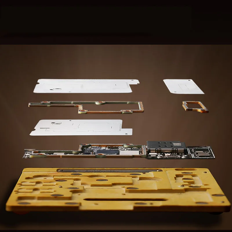 

For iPhone X/XS/MAX Mainboard Middle Frame Positioning Reballing Fixture Magnetic Maintenance Platform with Stencils