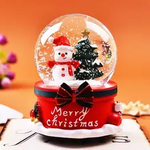 Christmas Snow Globe Music Box Santa Snowman Crystal Ball With Light Home Bedroom Diy Decoration Xmas Christmas Snow Globe Music Box Santa Snowman Crystal Ball With Light Home Bedroom Diy Decoration Xmas