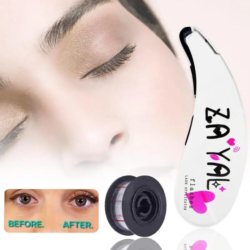 

New Eyelash Stapler Mini Fake Lashes Tool with 45 Fake Eye Lash Buds Natural Fibre Eyelashes Makeup Tool for Women