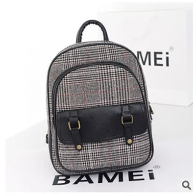Manufacturers supply the British Plaid backpack canvas bag winter hot spot wholesale student Backpack. | Багаж и сумки