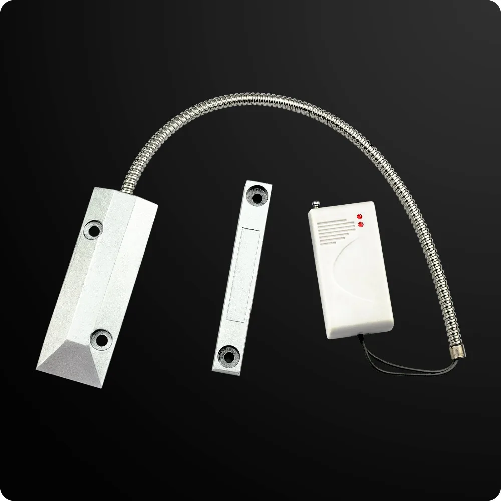 Koop Draadloze Rolluik Rolling Deur Sensor Garage Poorten Magnetische Deur Window Detector 433 mhz Voor Alarmsysteem Beveiliging