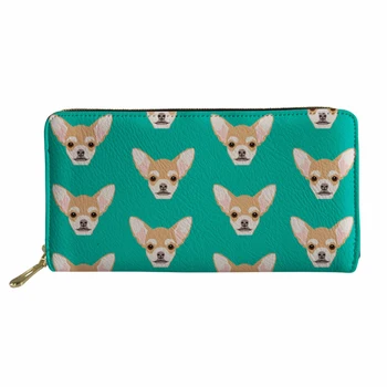 

Long Wallets Women Card Holders Clutch Purse Chihuahua Sweet Printing Ladies Wallet for Female Coin Money Pocket H