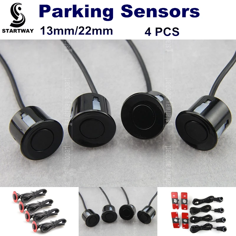 New Arrive Car Parking Sensors 4 Parktronics High Quality 13mm/22mm