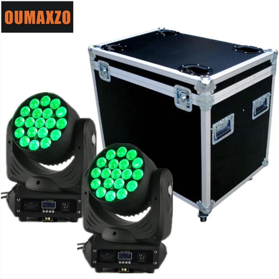 19 шт. RGBW 4 в 1 12 Вт led wash zoom moving head light pro light перемещающаяся головка s Aura 19x15 Вт rgbw зум, led перемещение головного света