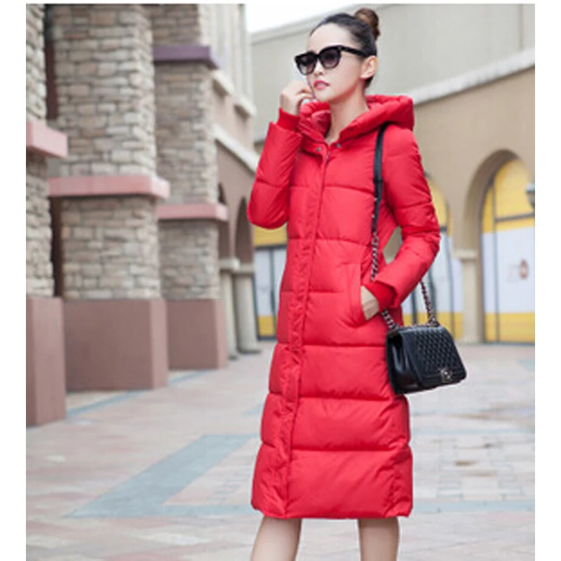 

wholesale Women cotton-padded jacket winter long down cotton jacket female slim ladies jackets and coats outerwear DL1370