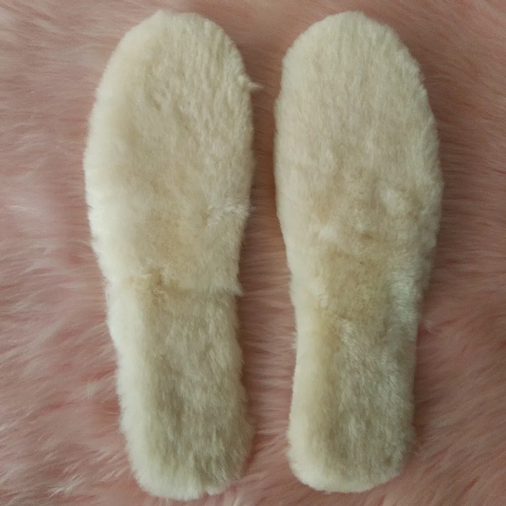 1 пара, двусторонняя австралийская овечья кожа, подкладка для ног, шерстяная стелька для обуви, женские и мужские стельки из овчины