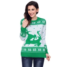 Женский свитер для йоги, пальто, толстовки, спортивная одежда для женщин, с длинным рукавом, круглый вырез, олень в снежную погоду, рождественский джемпер, кардиган