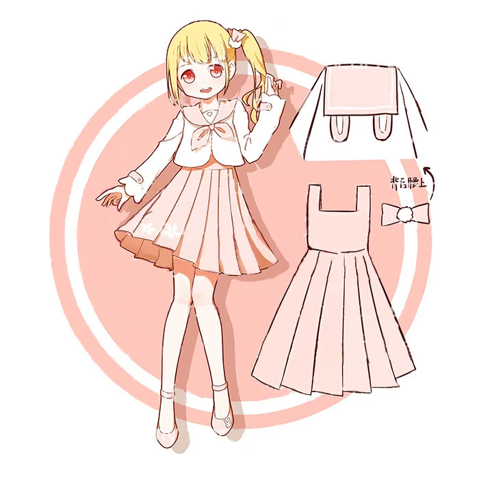

Japan JK Uniform Suit Rabbit Ears Sailor Collar Tops + Jumper Dress Pleated Skirt Heart Embroidery with Bunny Tail Pin Cute