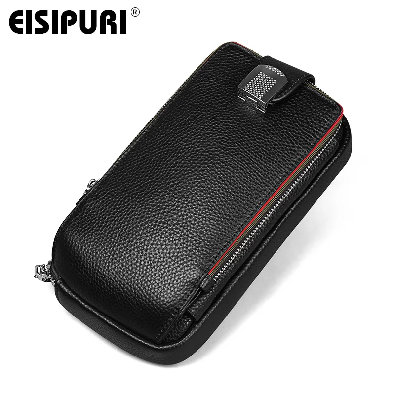 

Men 100% leather chest bag Casual crossbody bag Men's clutch bag high quality chest waist pack genuine leather shoulder bags