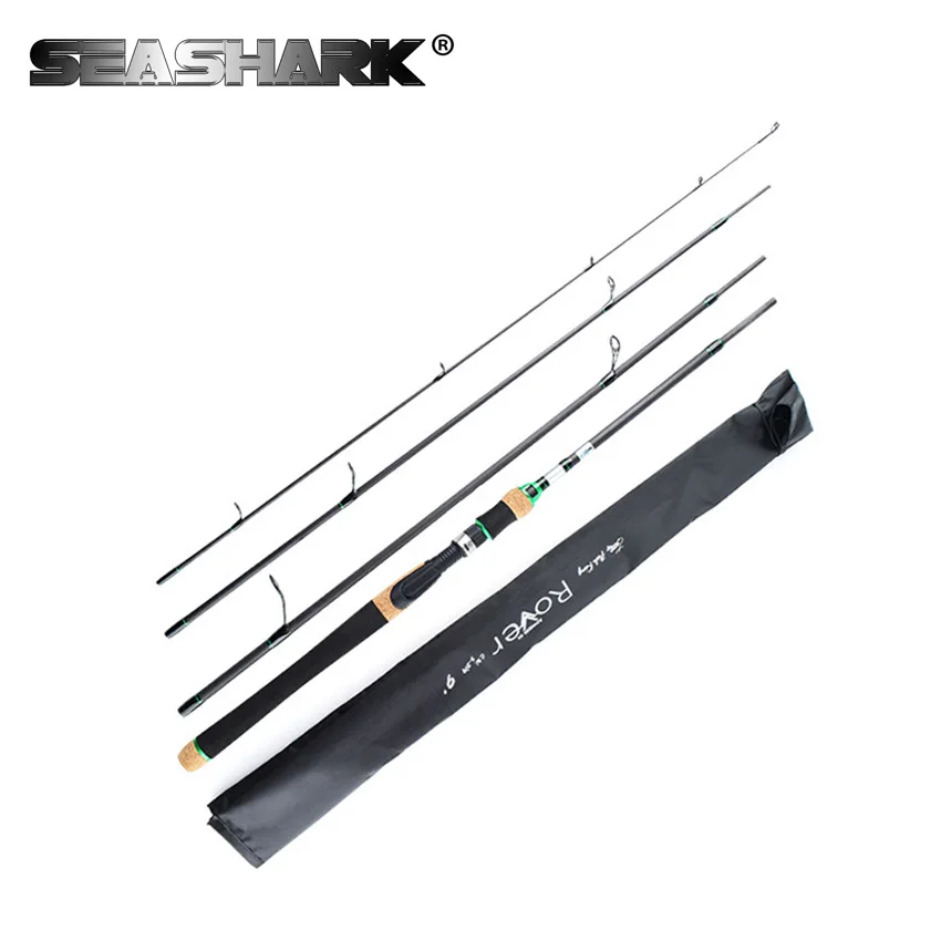 

SEASHARK 2.1 2.4 2.7m Lure Rod 4 Sec Carbon Superhard Spinning Fishing Rod Travel Rod Fishing Pole Vava De Pesca Saltwater Rod