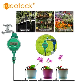 

Neoteck Garden Automatic Watering Kit 25M/82ft 4mm Irrigation System Include Watering Timmer for Garden Landscape Greenhouse